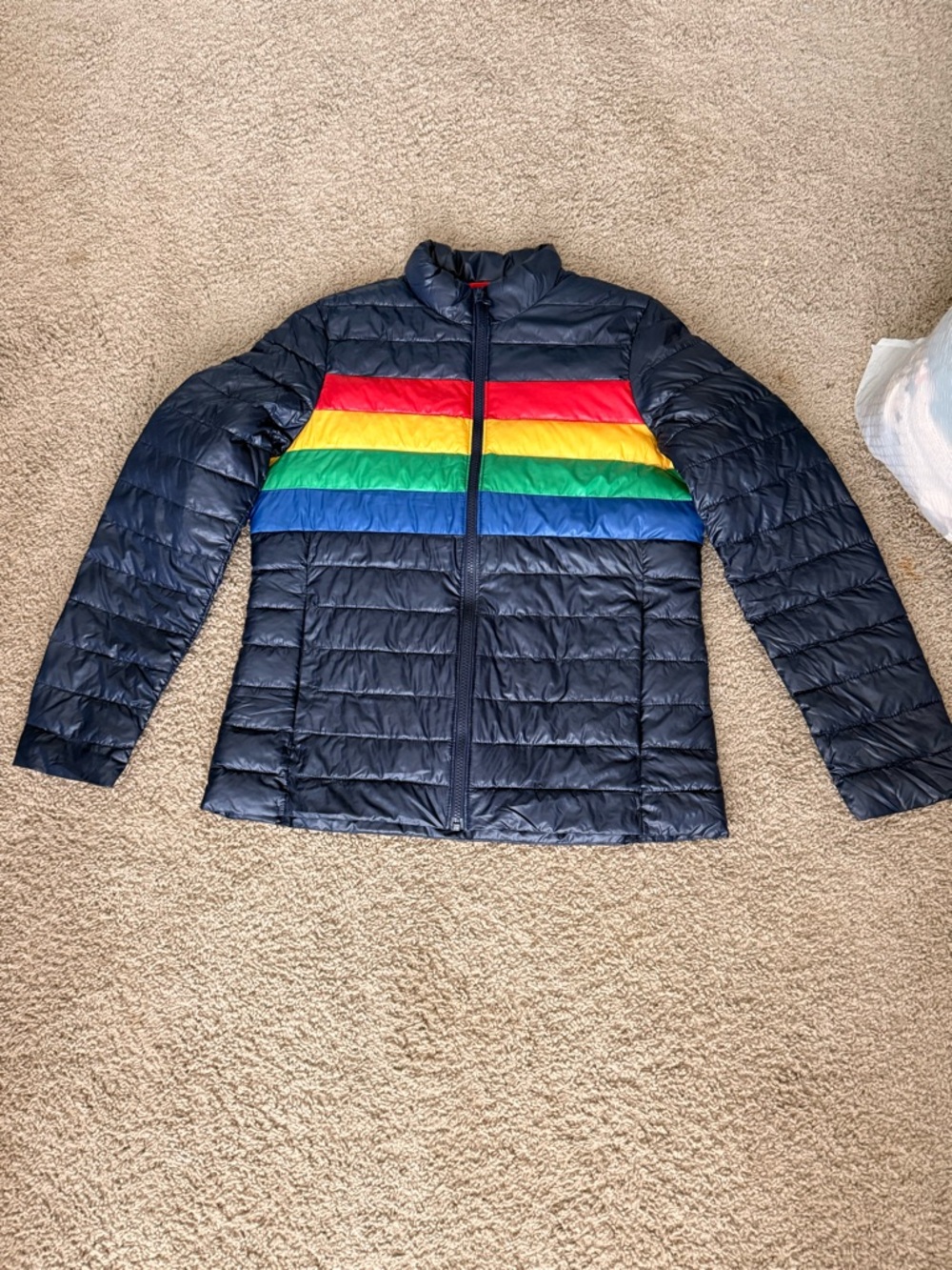 Primary Black Jacket with Red Loop Detail